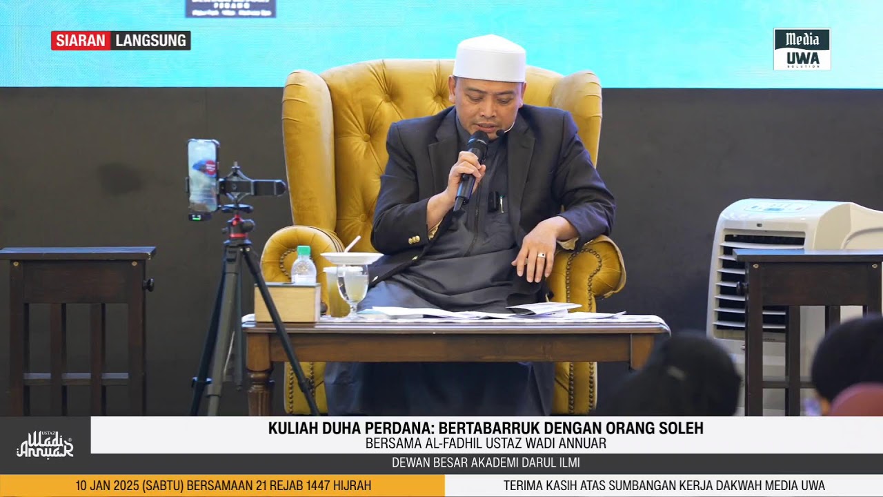 Live • Bertabarruk Dengan Orang Soleh | Kuliah Duha Ustaz Wadi Annuar
