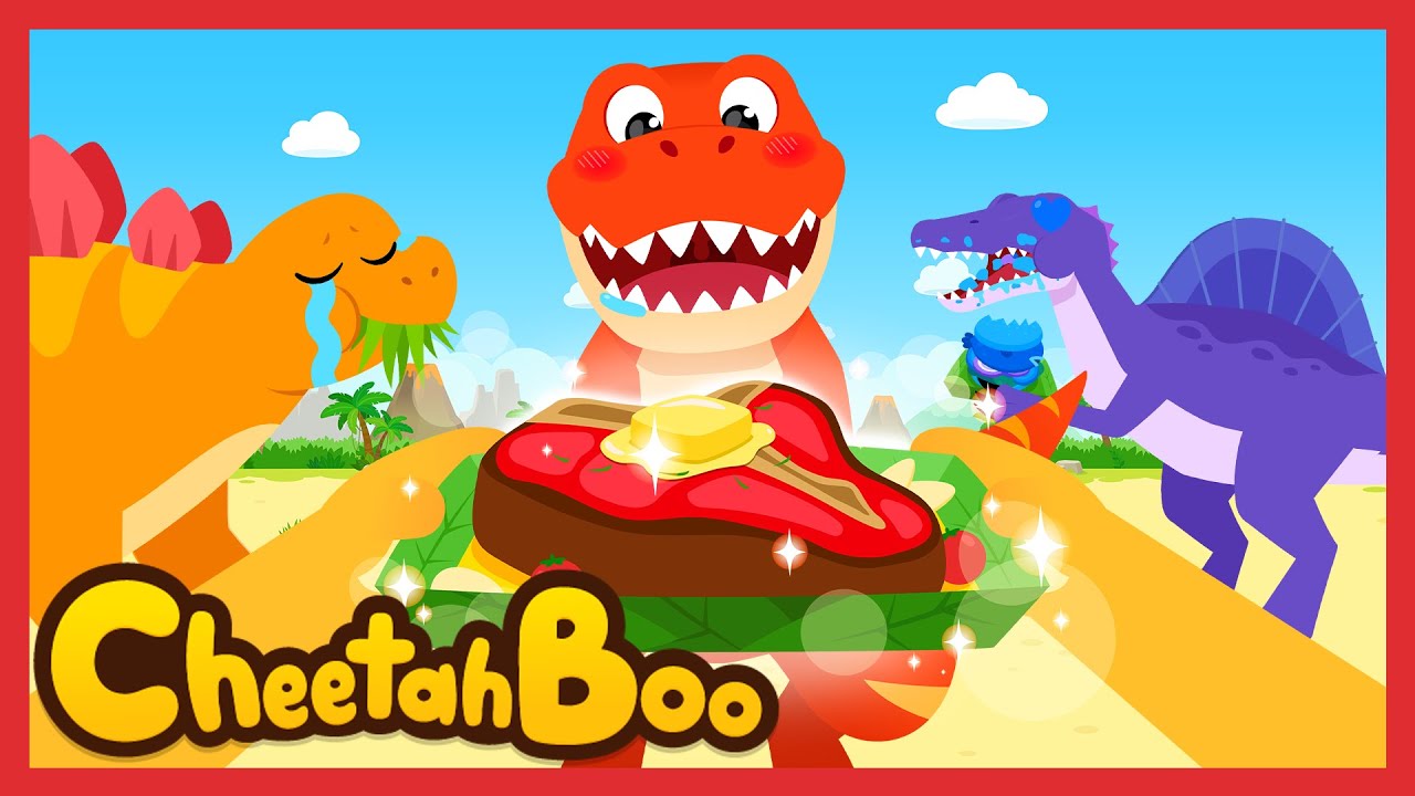 [Baru!🥳] Selamat datang! Truk Makanan Dinosaurus! 🦖🚚🍔| Lagu dino | Lagu Anak | #Cheetahboo