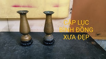CẶP BÌNH HOA BẰNG ĐỒNG XƯA, DÀY NẶNG TỐI 25/11/2025(0977839132)