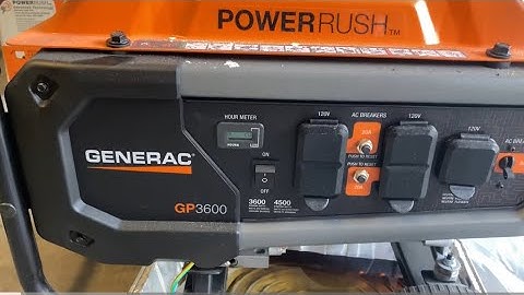 Generac 3600 generator oil change