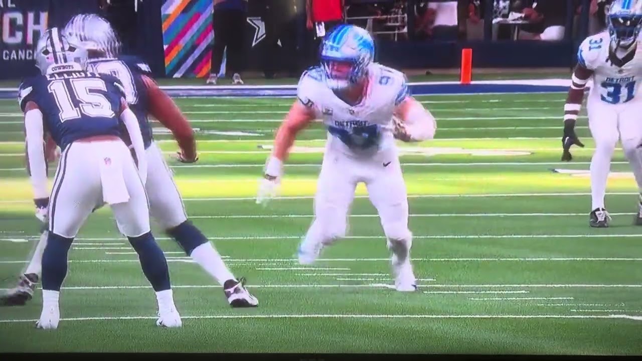 Hutchinson Injured In Lions Cowboys Game October 13th 2024 YouTube 