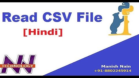 How To Read CSV Files Using Pandas | Pandas Tutorial In Hindi