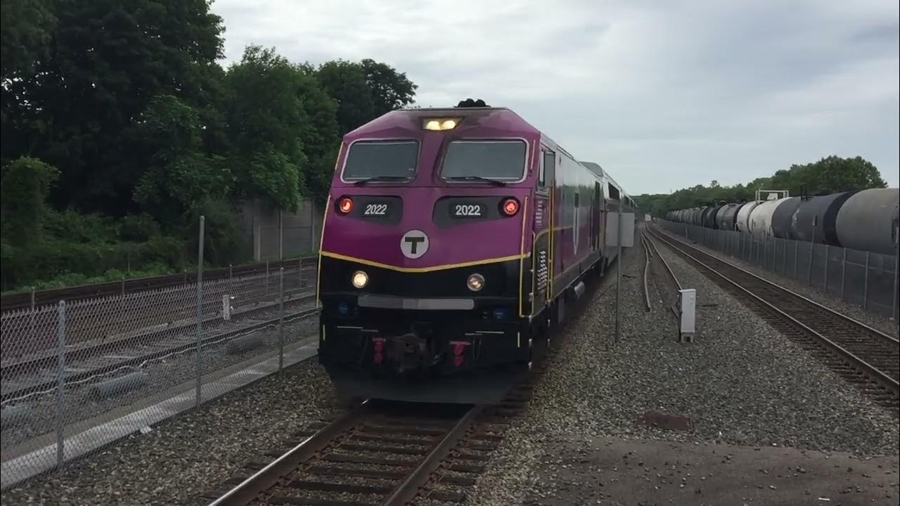 MBTA Commuter Rail Trains in Braintree (July 14, 2023) YouTube