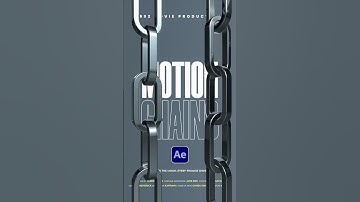 Create Cinematic 3D Motion Graphic Chains in After Effects