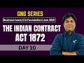 GNG Business Laws | Day 10 | Indian Contract Act, 1872 | CA Foundation | January 2026
