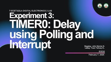 Digital Electronics 2 - TIMER0: Delay using Polling and Interrupt