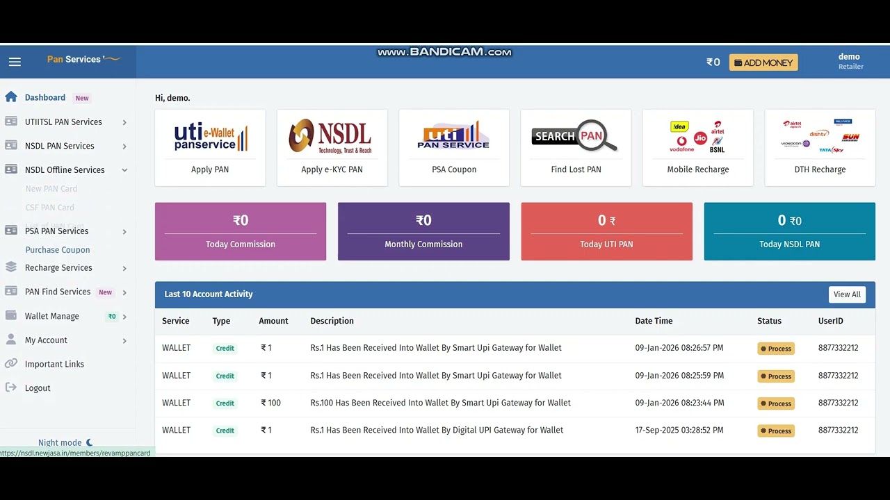 NSDL e-KYC for PAN Card - Quick and Easy Admin Panel - YouTube