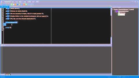 Avalon Studio - Creating a C++ Console Application