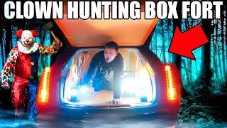 KILLER КЛОУН ОХОТА BOX FORT CAR !! 📦😱 Страшный призрак охоты В 3:00