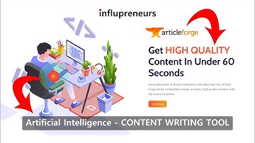Article Forge 2.6 - Artificial Intelligence Content Writing Tool - AMAZING Results!