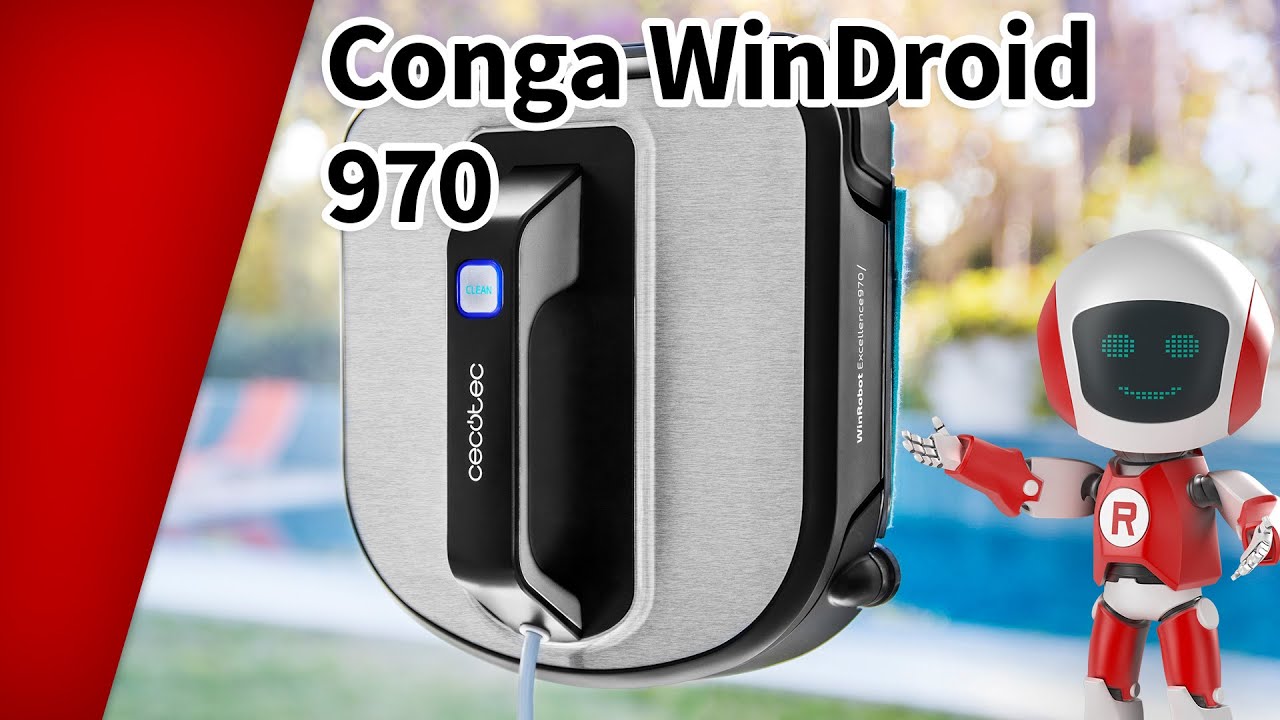 Conga WinDroid 970 Robot limpiacristales y azulejos Cecotec