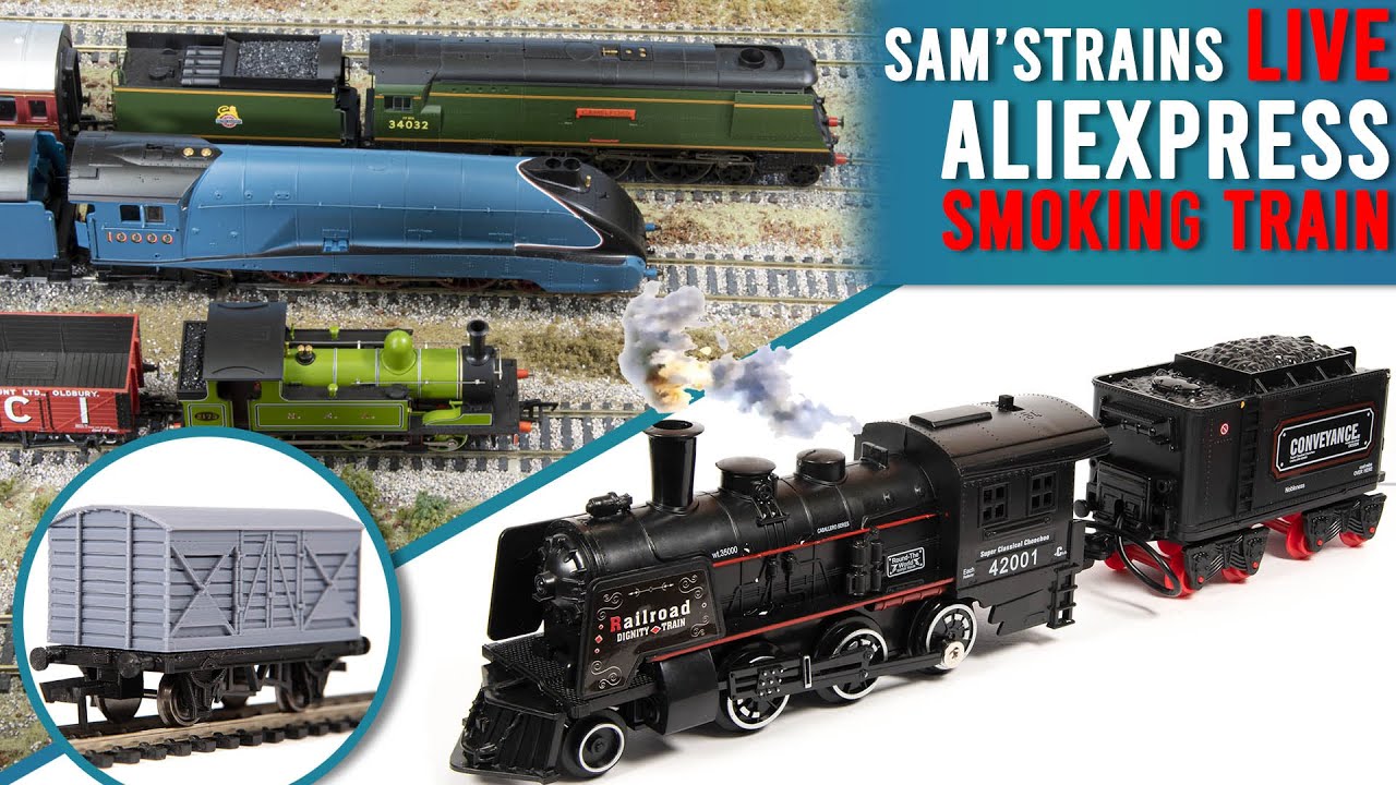 AliExpress Train Set WITH SMOKE?! | Sam'sTrains Live - YouTube