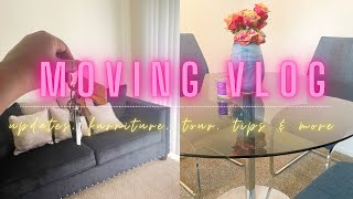 MOVING INTO MY FIRST APARTMENT 🔑 Pt. 2 ✨ | updates , new furniture , tour , tips &amp; more • 2021 🏠