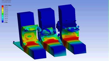 Ansys Workbench explicit dynamics AlSi 1045 with various chip angle and chip step example 5