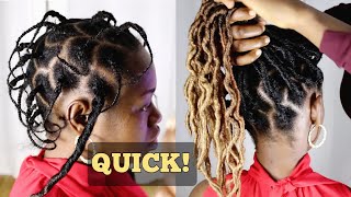 Sister made my hair for my child&#39;s birth🤰 || Crochet faux locs NO CORN ROWS || Individual method