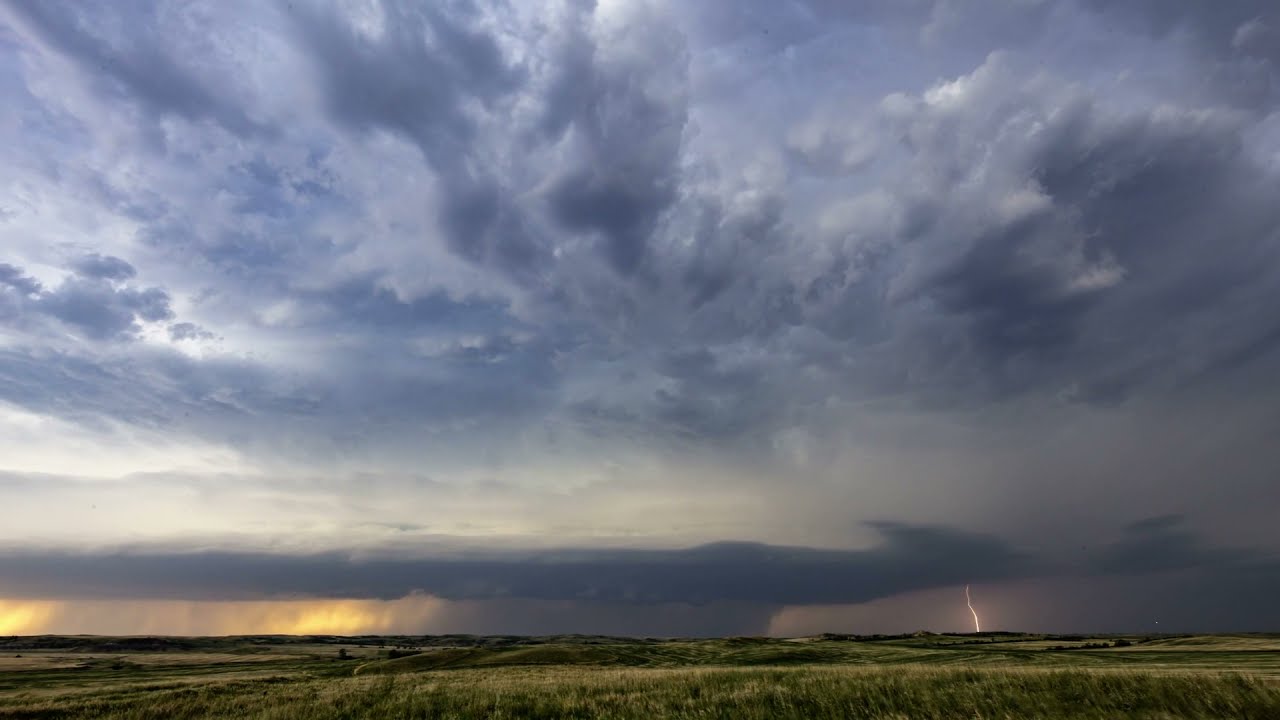 June 10th 2021 Tornadic Supercell Time-Lapse North Dakota