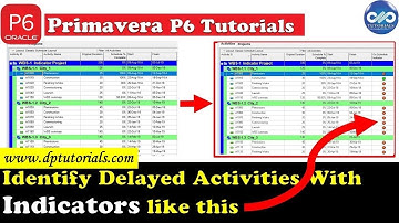 How To Quickly Identify Behind Schedule Activities By User Defined Indicators in Primavera P6 | dp