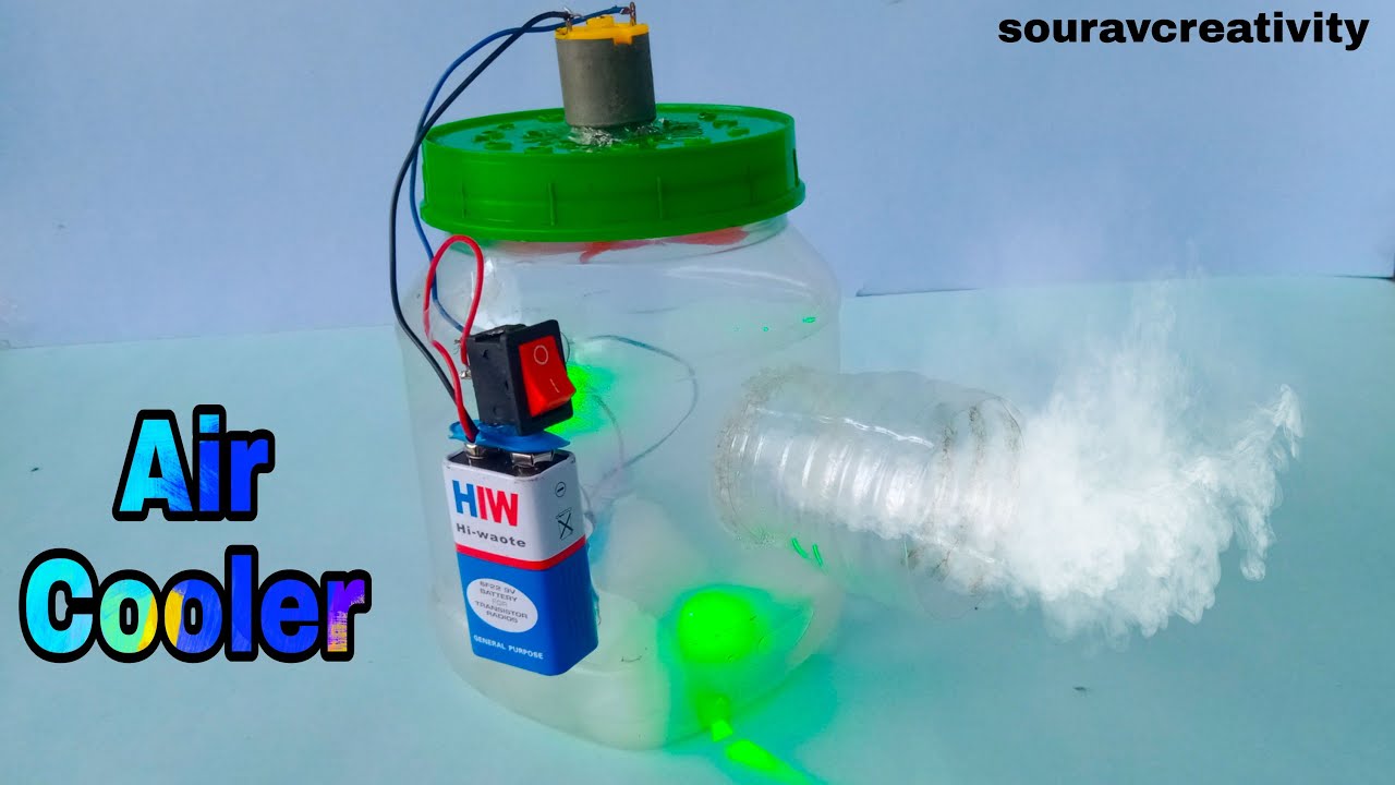 How To Make A Powerful Air Cooler, Diy Homemade Air Cooler, Air Cooler