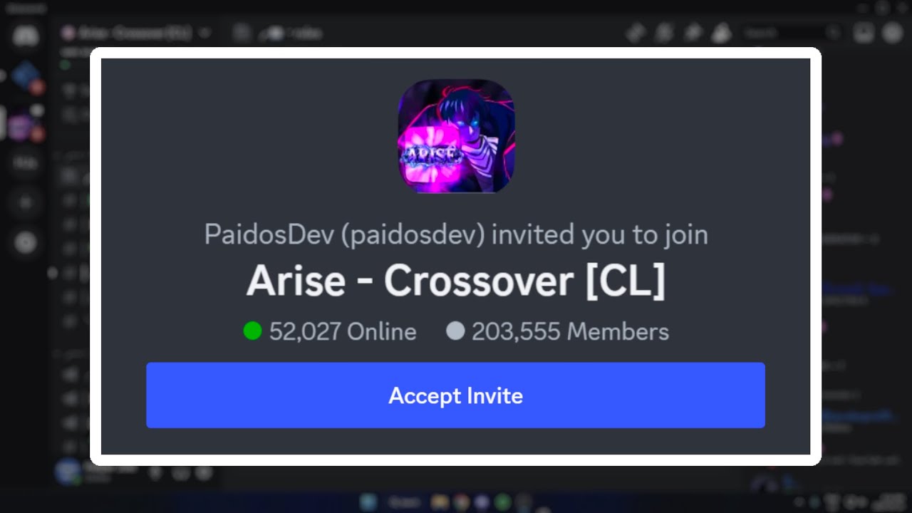 How To Join Arise Crossover Discord Server