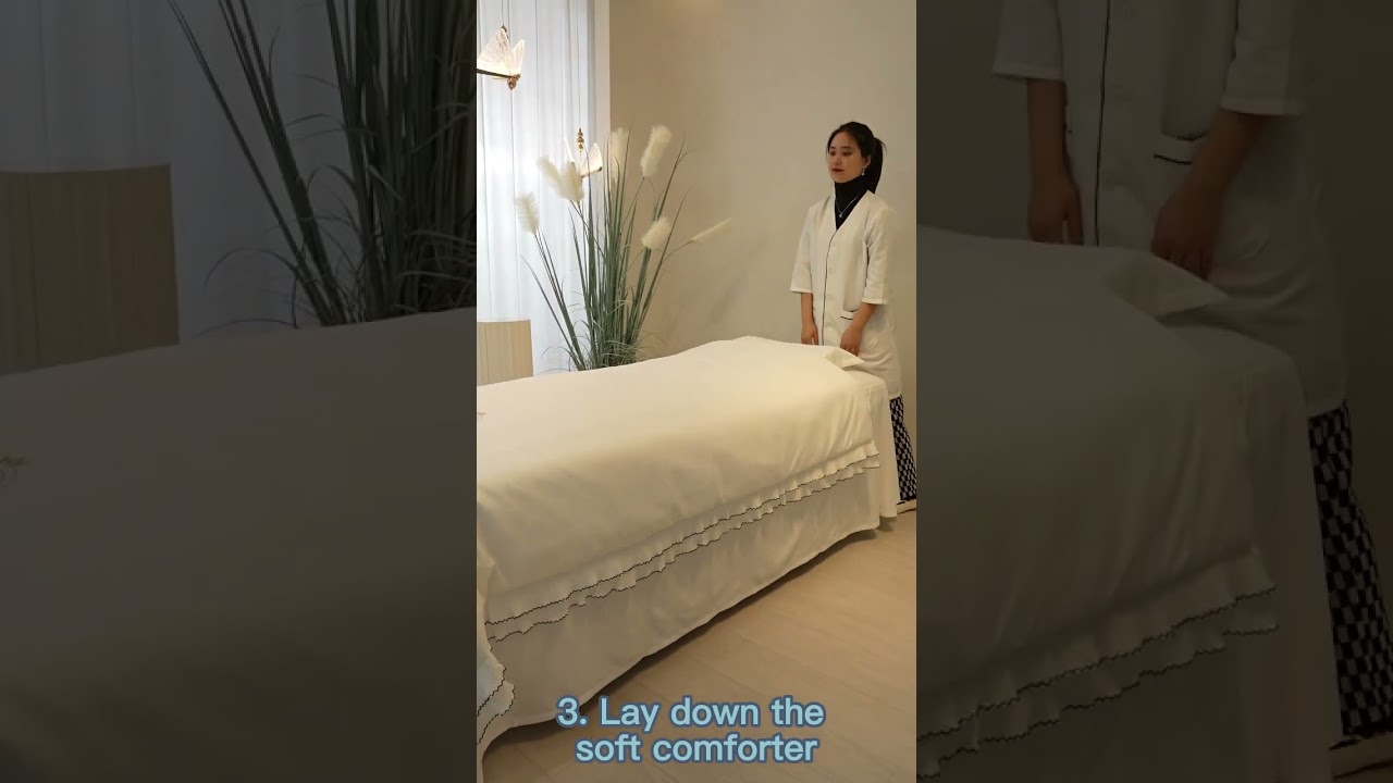 customized massage table cover set 4PCS