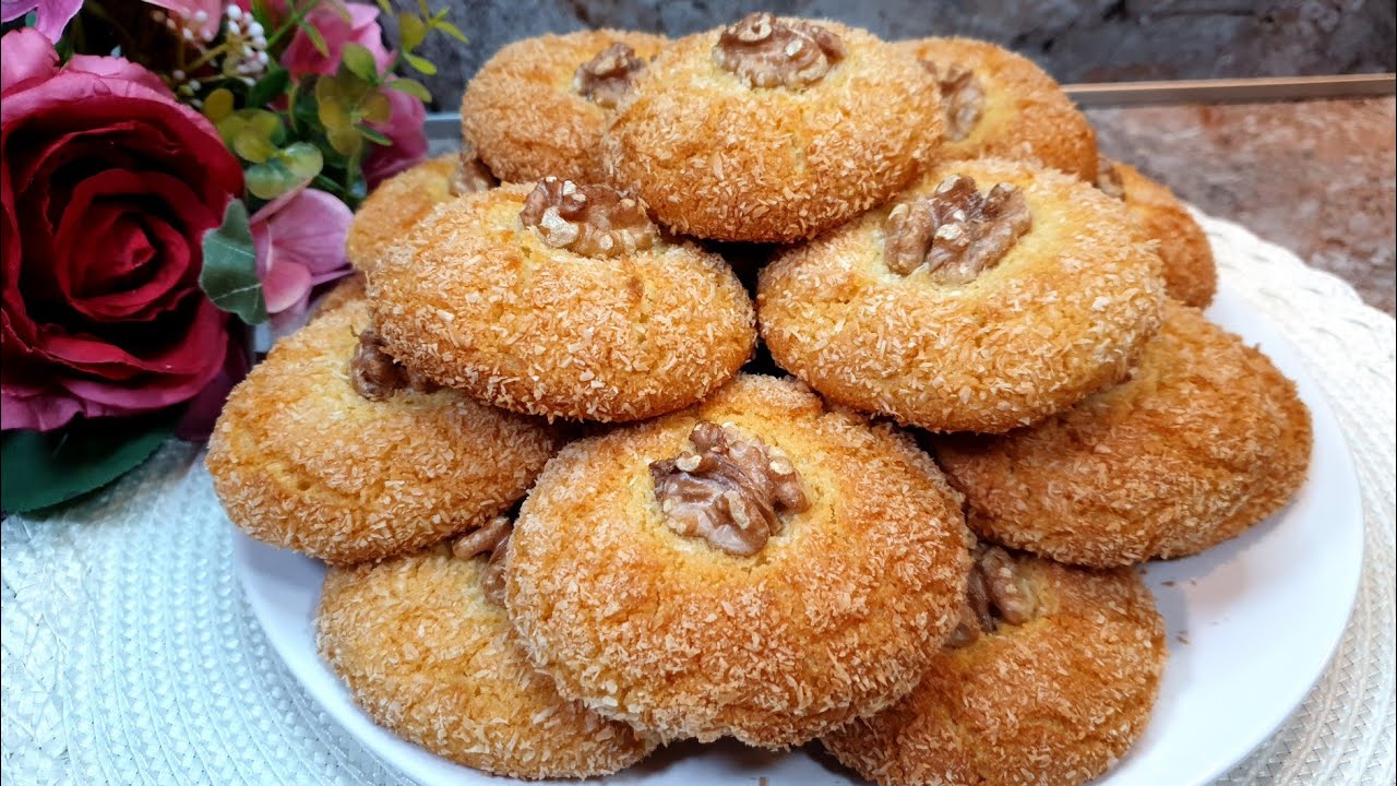 Знаменитое печенье БЕЗ МУКИ, которое тает во рту! вкусно и просто, минимум ингредиентов!