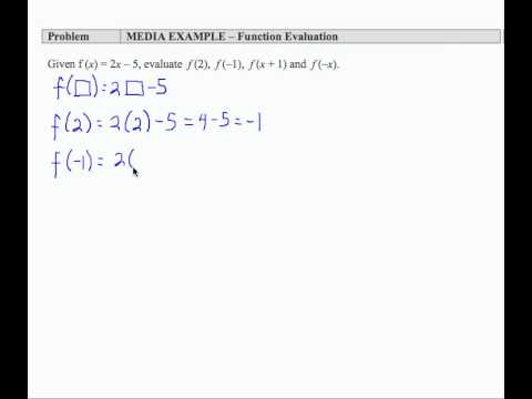 12x_L1_P9_F13 - Intermediate Algebra - Function Evaluation