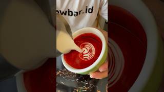 RED VELVET LATTE ART [Wing Tulip] latteart