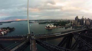 Timelapse: Climb the Sydney Harbour Bridge at dawn