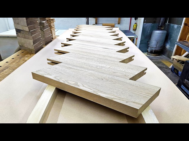 XXL Oak BAR Table: POWER and LUXURY for Cheap - YouTube