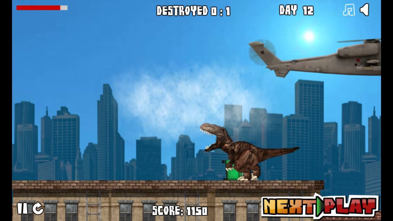 New York Rex - Dinosaur Cool Funny Dinosaurier Mini Game New York City Games for Kids - YouTube