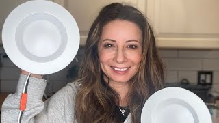 Rollin Light Smart Recessed Lighting 5/6 Inch - 6 Pack Wi-Fi Color Changing LED Recessed Can Lights