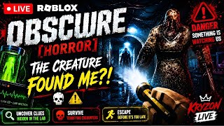 Creature Found Me?!💀⚠️ | Roblox OBSCURE Live🔴#shortsfeed #roblox #obscure #shortslive #kryzon #fyp