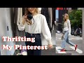 THRIFTING MY PINTEREST in Collab with Emily Faith | Minimalist Trousers, Balloon Sleeves |Tiny Acorn