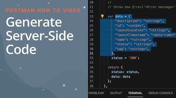 Postman | Generate Server-Side Code