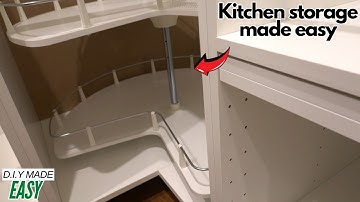How to assemble & install lazy Susan Carousel IKEA Utrusta