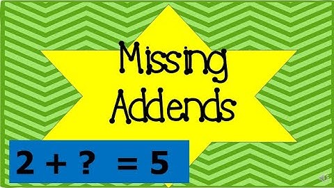 Missing Addends