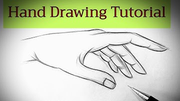 How to draw hand/hands for beginners Hand drawing basics easy step by step tutorial with pencil.