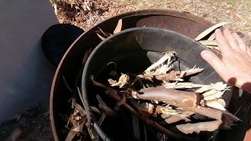 Simple, cheap, Biochar production from scrap wood