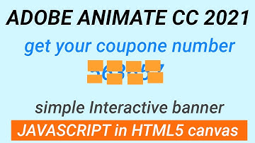 Adobe Animate CC 2021 - interactive HTML5 banner tutorial - JavaScript in HTML5 canvas (banner 1)