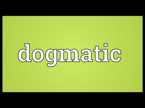 Dogmatic Meaning