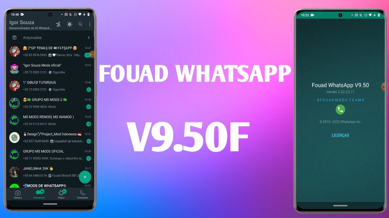 FOUAD WHATSAPP V9.50F ATUALIZAÇÃO DE CORREÇÕES DE BUGS!🔧🛠️ YouTube
