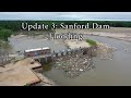 Update 3: Sanford Flood 2020 - Drone - Dam Collapse