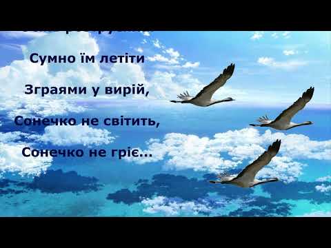 Пісня Відлітають журавлі авт Н Май