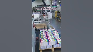 The palletizing robots that are being used in printing factories #palletizer #robot
