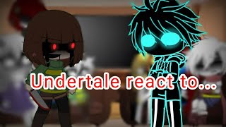 undertale reacciona a nightmare sans vs chara (by:møro production)//♤dark black♤