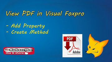 View PDF in Visual Foxpro.