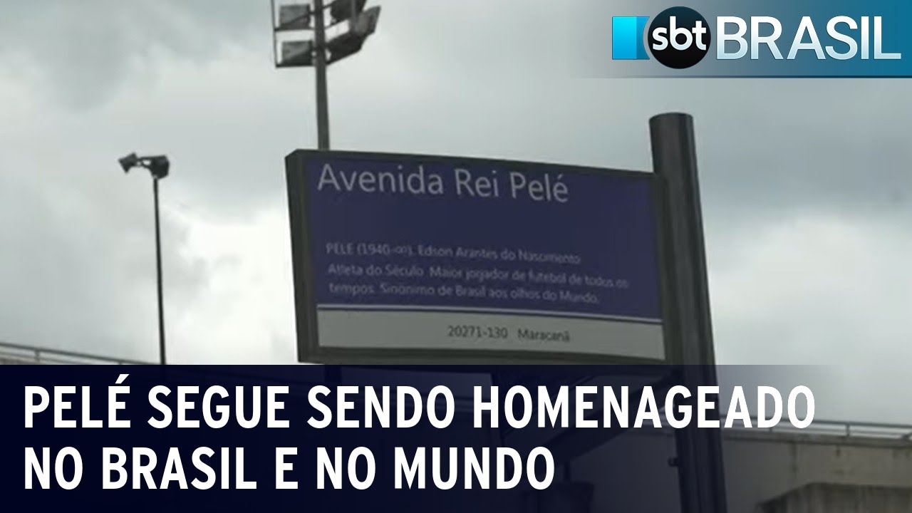 Pelé segue sendo homenageado no Brasil e no mundo | SBT Brasil (04/01/23)