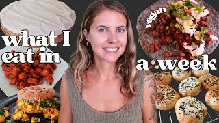 What I Eat in a Week Vegan + Grocery Haul (easy, realistic)
