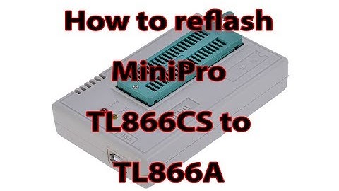 MiniPro TL866CS to TL866A Reflash