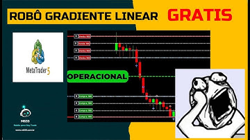 Robô Gradiente Linear em Execução - Robô de Graça MQL5